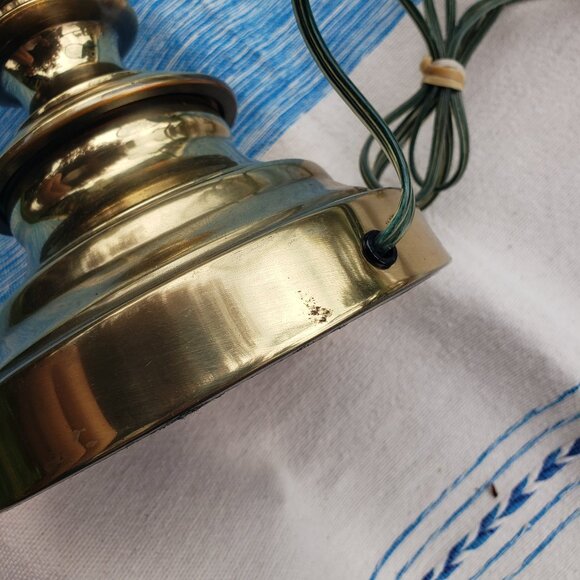 Vintage Stiffel Brass Candlestick Table Lamp - Picture 4 of 6